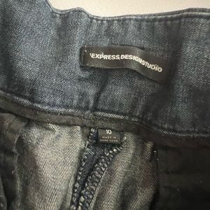 Express design studio belted wide leg jeans